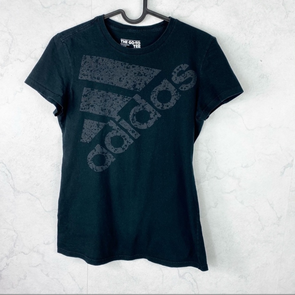 adidas Charcoal Logo Short Sleeve Tee